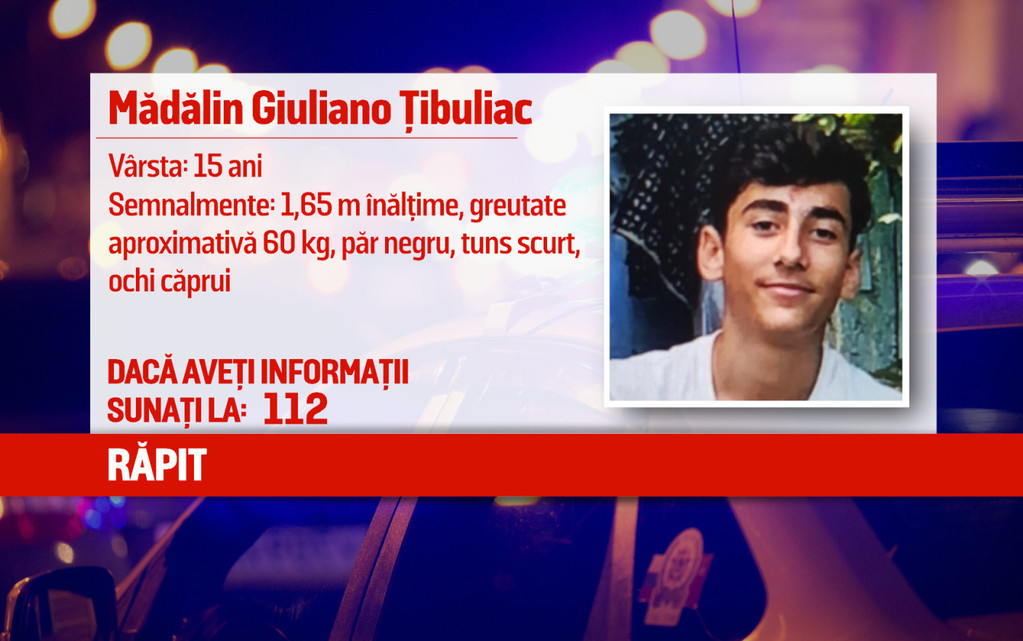 Adolescent de 15 ani, răpit din mașina tatălui său la Vaslui
