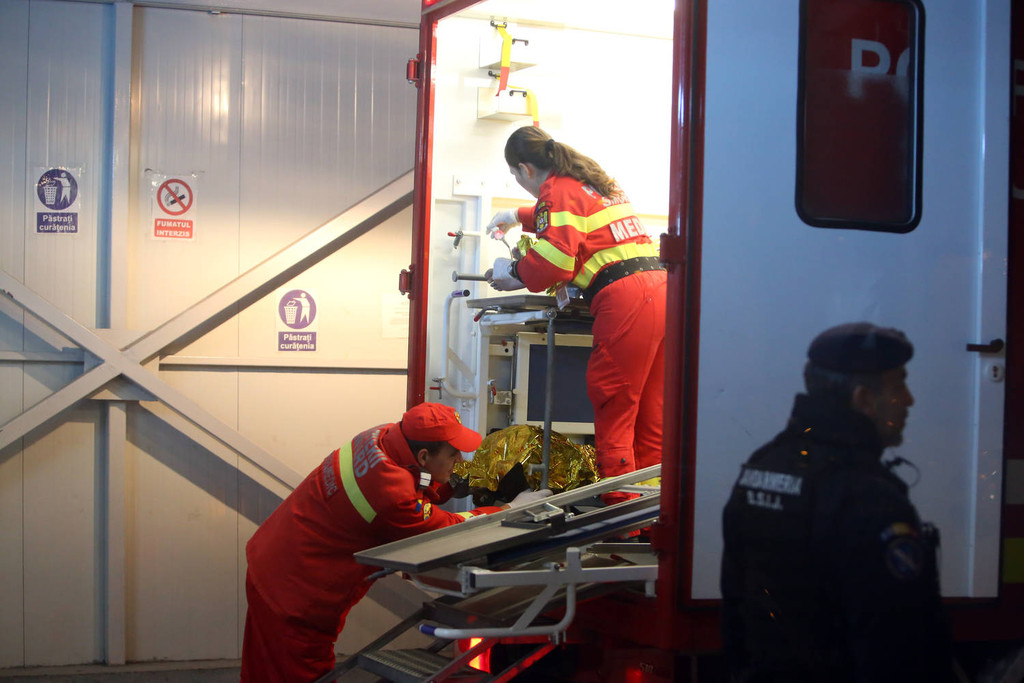 Intervenția SMURD pentru un bărbat accidentat la Suceava