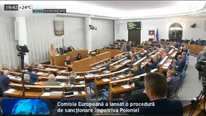 Comisia Europeană a lansat procedura formală de sancționare a Poloniei