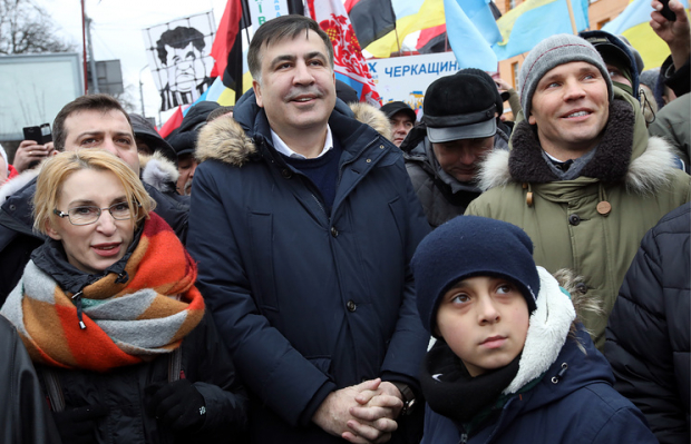 Kiev: Susținătorii lui Mihail Saakașvili cer demisia președintelui ucrainean Petro Poroșenko