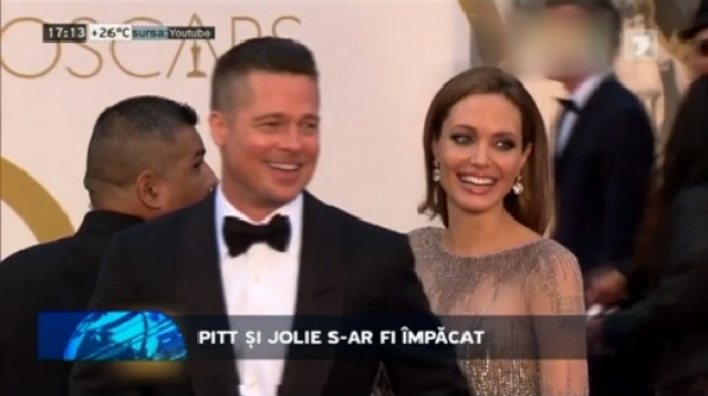 Angelina Jolie și Brad Pitt s-ar fi împăcat