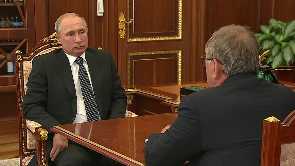 Владимир Путин встретился с главой Банка ВТБ Андреем Костиным
