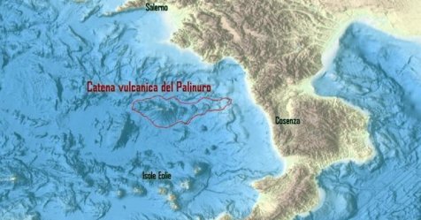 Nel Mar Tirreno una catena di 15 vulcani sommersi