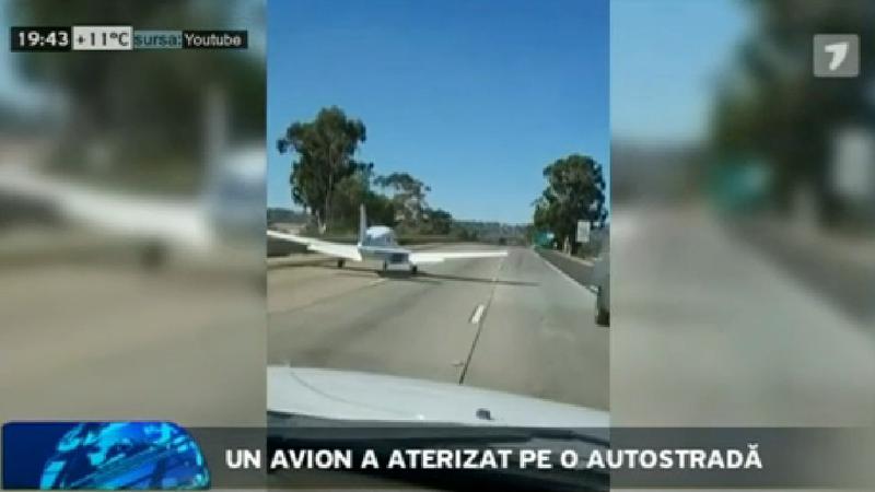 Aterizare incredibilă a unui avion pe autostradă. Ce s-a întâmplat