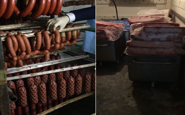 VIDEO. Polițiștii au ridicat 1205 kg de mezeluri la Ialoveni