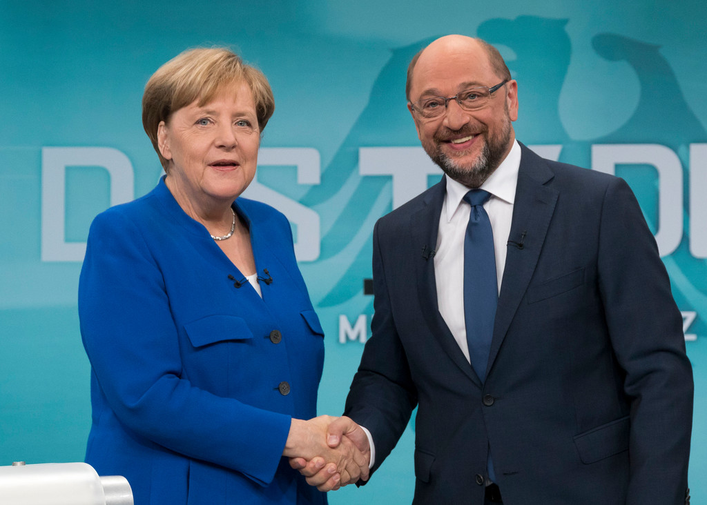 Alegeri legislative în Germania | Angela Merkel a câștigat dezbaterea cu Martin Schulz, în singura confruntare televizată din campanie