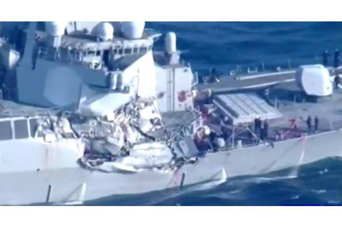 Coliziune între două nave, în Japonia. Șapte marinari americani sunt dați dispăruți în Pacific