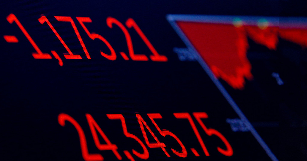 Dow Jones продемонстрировал рекордное падение с 2008 года